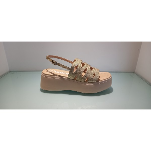 Wonders Sandalo Donna Sandalo zeppa Oro