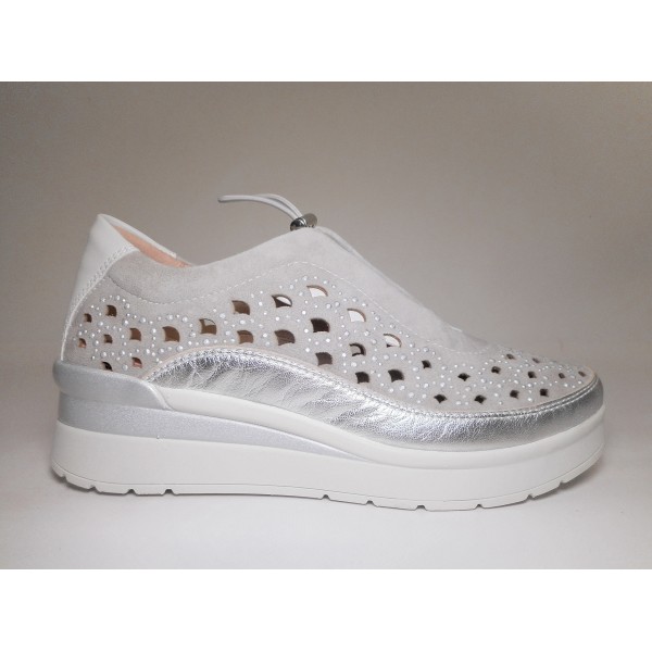 Stone fly Scarpa Donna Cream 22 Silver