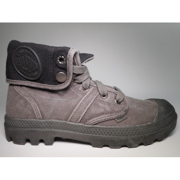 Palladium Stivaletto tela Donna Pallabrouse baggy Grigio scuro