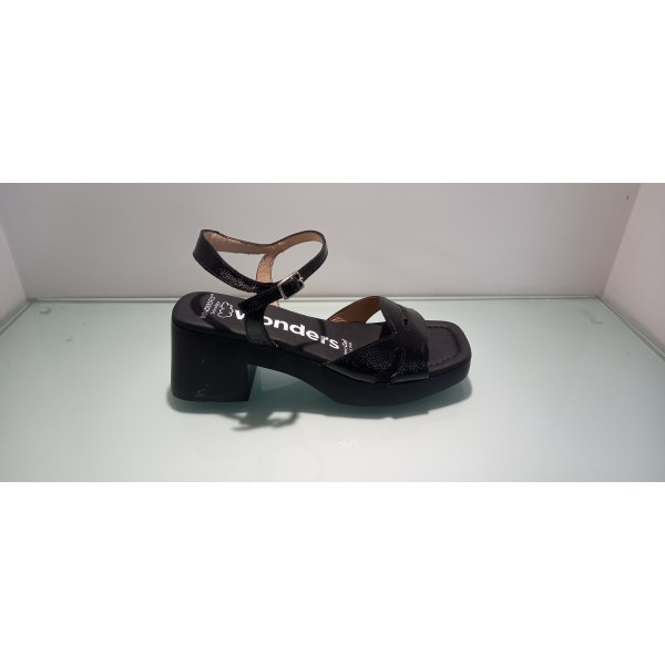Wonders Sandalo Donna Sandalo tacco Nero Wonders Sandalo Donna Sandalo tacco Nero
