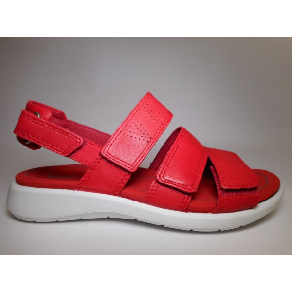Ecco Sandalo Donna Soft 5 sandal Rosso