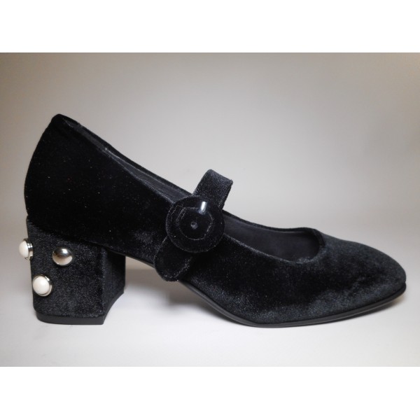 Ballerina Decoltè Donna Decolte cinturino Nero Ballerina Decoltè Donna Decolte cinturino Nero