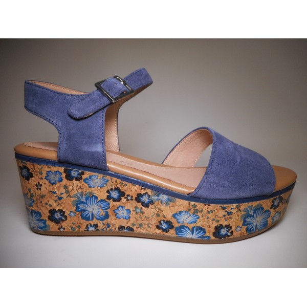 Stone fly Sandalo Donna Sandalo zeppa Blu