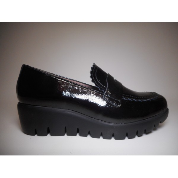 Wonders Scarpa Donna Mocassino Nero Wonders Scarpa Donna Mocassino Nero