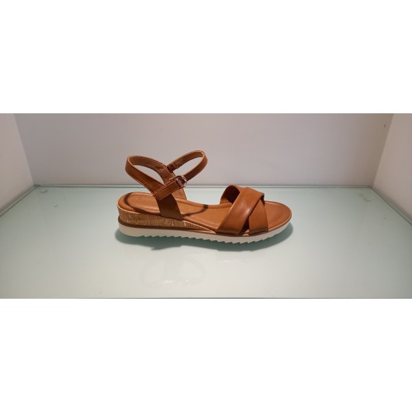 Tamaris Sandalo Donna Sandalo zeppa Cognac Tamaris Sandalo Donna Sandalo zeppa Cognac