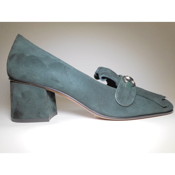 Della pia Scarpa Donna Frangia/ morsetto tacco 50 Verde Della pia Scarpa Donna Frangia/ morsetto tacco 50 Verde