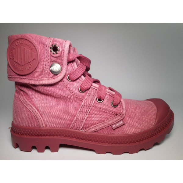 Palladium Stivaletto tela Donna Pallabrouse baggy Rosso