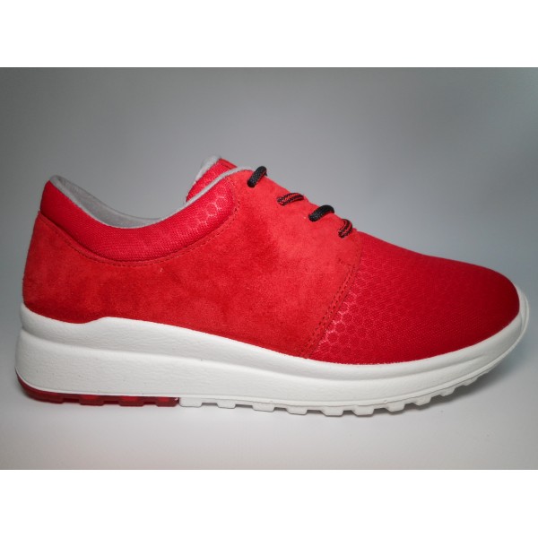 Legero Scarpa Donna Lacci Rosso